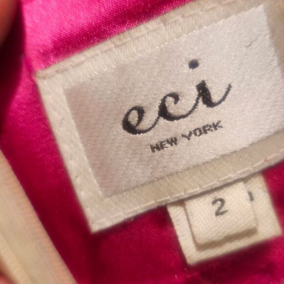 ECI Silky Slip Dress With Vibrant Floral Design - Picture 6 of 6